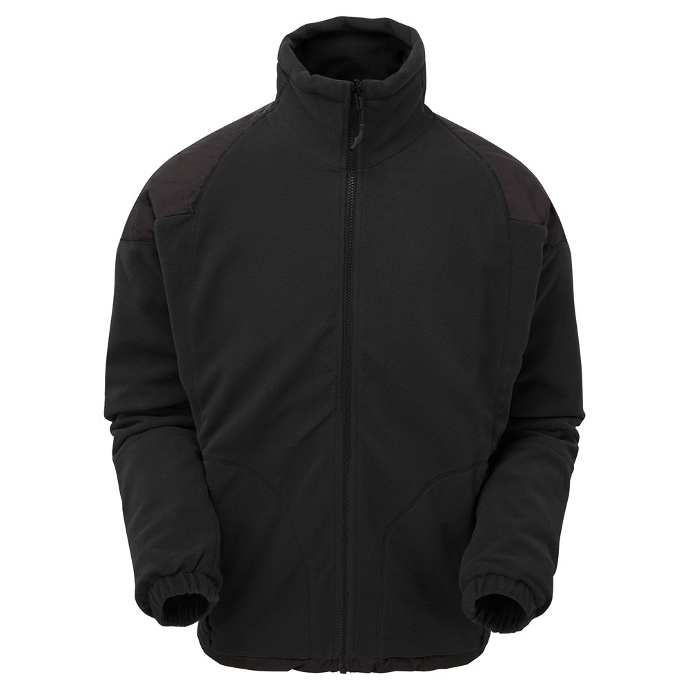 Black fleece coat hotsell