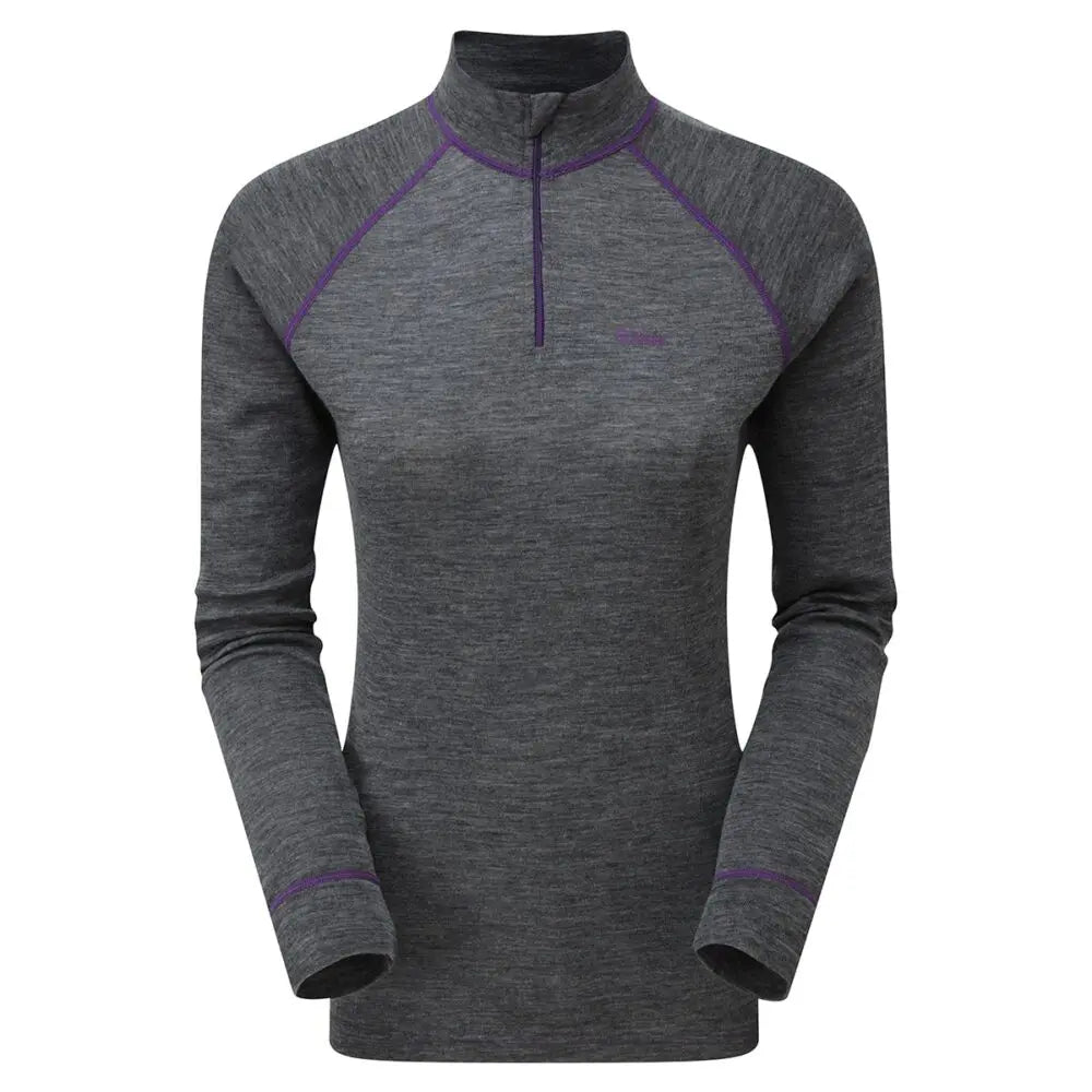 Women's Merino Zip Neck Top