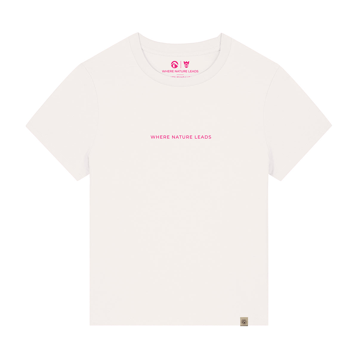Women's Glencoe t-shirt front view in off-white featuring Glencoe valley graphic design