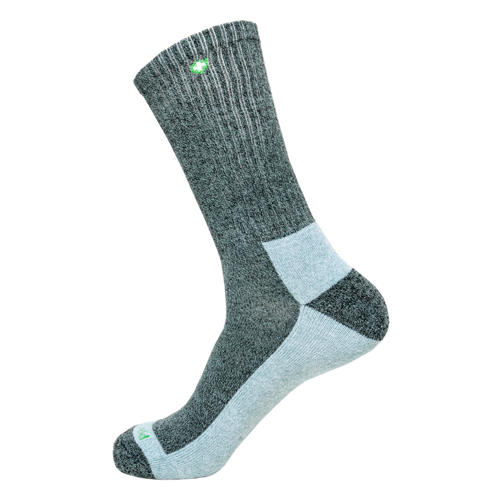 Where Nature Leads Insect Shield socks front view charcoal