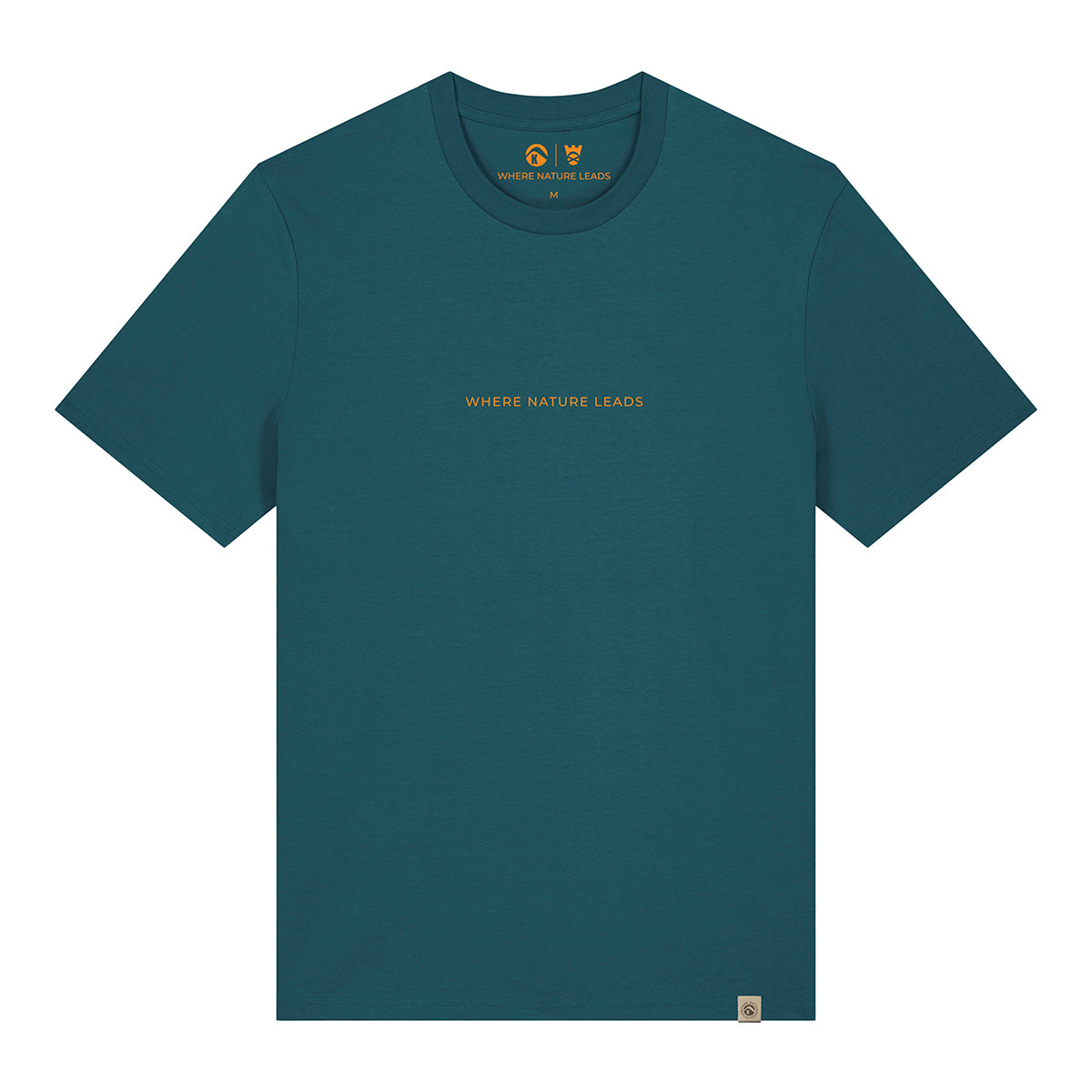 Men's Glencoe t-shirt front view in marine blue featuring Glencoe valley graphic design