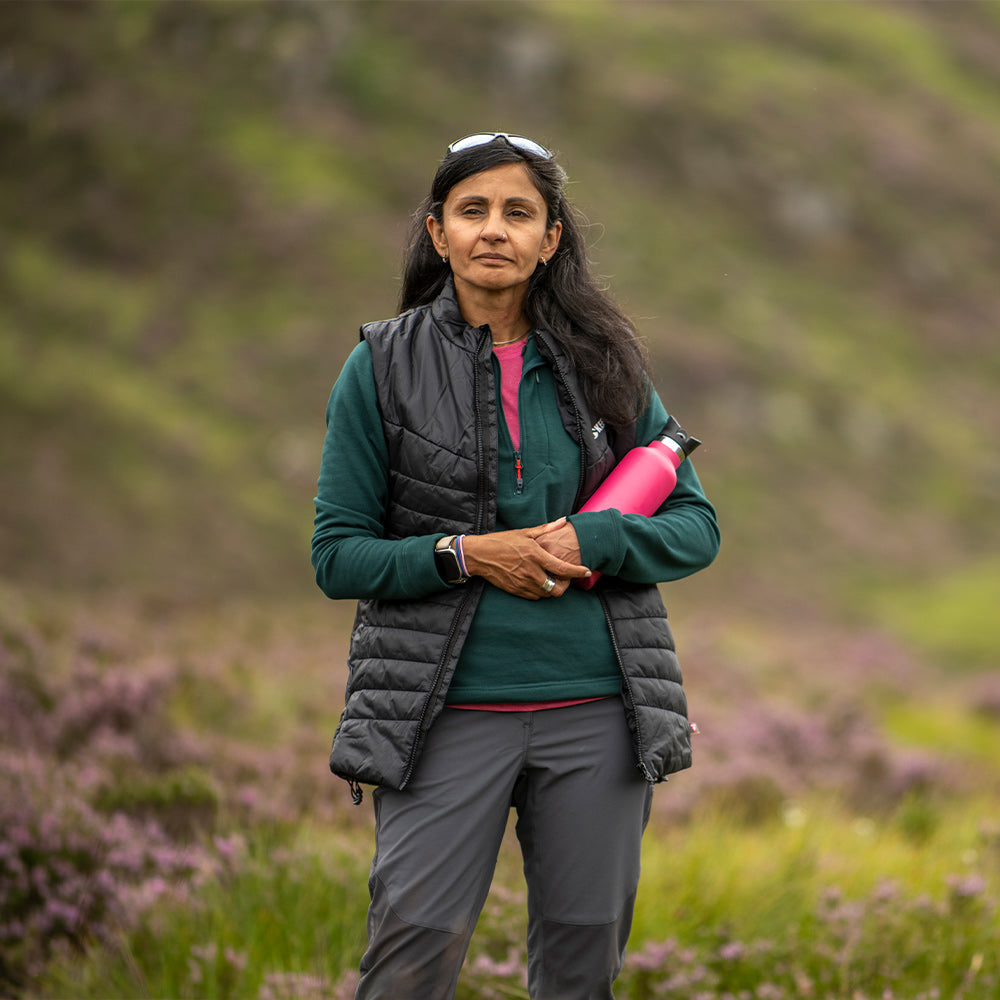 Solo gilet worn outdoors showing casual look