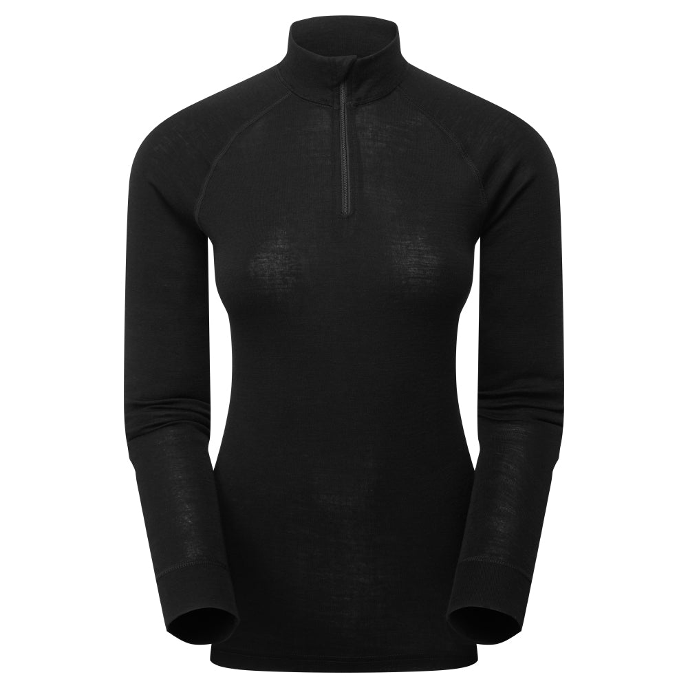 Women's Merino Zip Neck Top